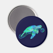 Zee Turtle Graphic Magneet (Voorkant / Achterkant)