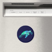 Zee Turtle Graphic Magneet (Insitu (Vaatwasser))