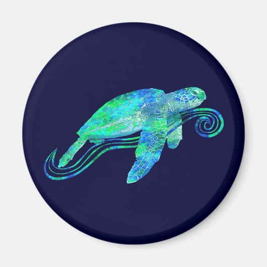 Zee Turtle Graphic Magneet (Voorkant)