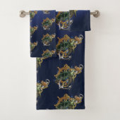 Zee Turtle Green Blue Bad Handdoek (Insitu)