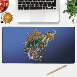 Zee Turtle Green Blue Bureaumat