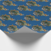 Zee Turtle Green Blue Cadeaupapier (Hoek)