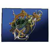 Zee Turtle Green Blue Groot Cadeauzakje (Achterkant)