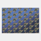 Zee Turtle Green Blue Inpakpapier Vel (Voorkant)