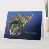 Zee Turtle Green Blue Kaart (Voorkant)