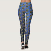 Zee Turtle Green Blue Leggings (Achterkant)