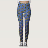 Zee Turtle Green Blue Leggings (Voorkant)
