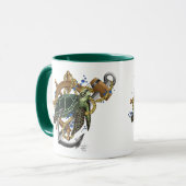 Zee Turtle Green Blue Mok (Voorkant links)