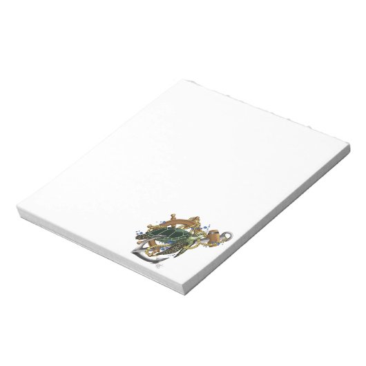 Zee Turtle Green Blue Notitieblok (Linkerzijde)