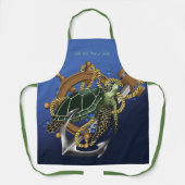 Zee Turtle Green Blue Schort (Voorkant)