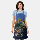 Zee Turtle Green Blue Schort (Gedragen)