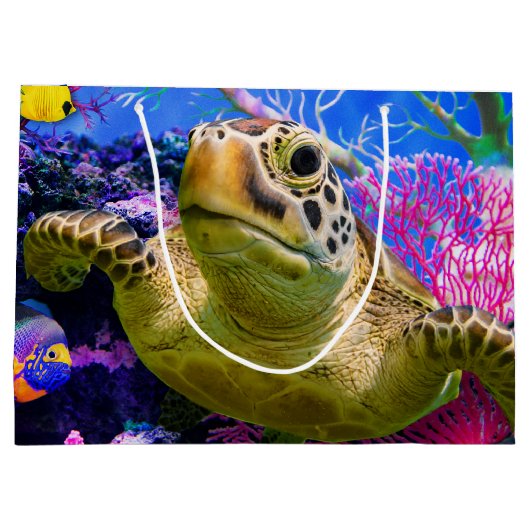 Zee Turtle Groot Cadeauzakje (Achterkant)