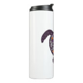 Zee Turtle Halloween Spider-Web Pumpkin Ghost Hall Thermosbeker (Gedraaid links)