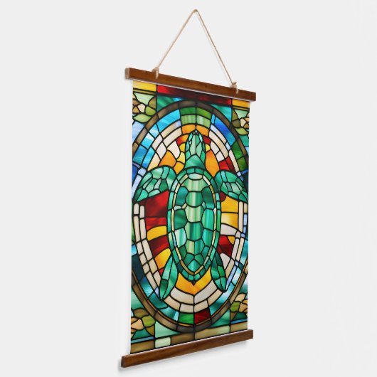 Zee Turtle Hangend Wandkleed (Gebogen)
