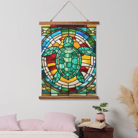 Zee Turtle Hangend Wandkleed (Slaapkamer)