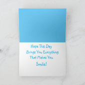 Zee Turtle Happy Birthday Bedankkaart (Binnen)