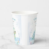 Zee Turtle Hatchling Boy Baby shower Papier Papieren Bekers (Rechts)