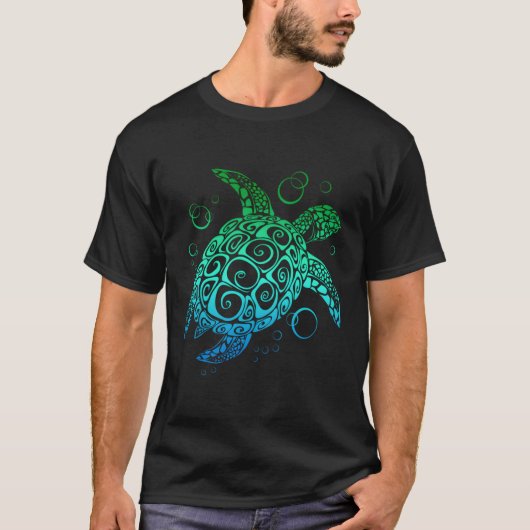 Zee Turtle Hawaiian Honu T-shirt (Voorkant)