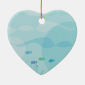 Zee Turtle Heart Ornament (Achterkant)