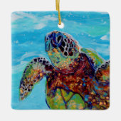 Zee Turtle Honu 10 Keramisch Ornament (Voorkant)