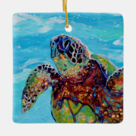 Zee Turtle Honu 10 Keramisch Ornament