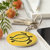 Zee Turtle Honu Sleutelhanger (Zijkant)