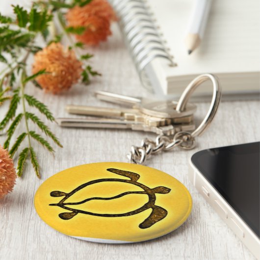 Zee Turtle Honu Sleutelhanger (Zijkant)