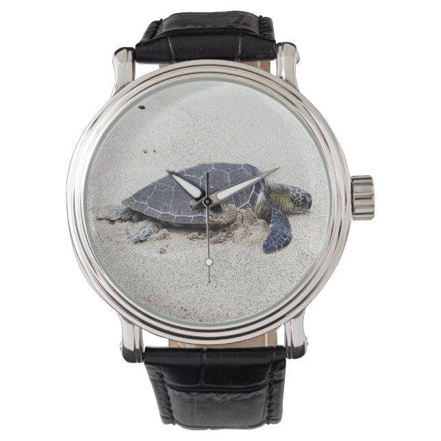Zee Turtle  Horloge (Voorkant)