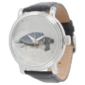 Zee Turtle  Horloge (Gekanteld)