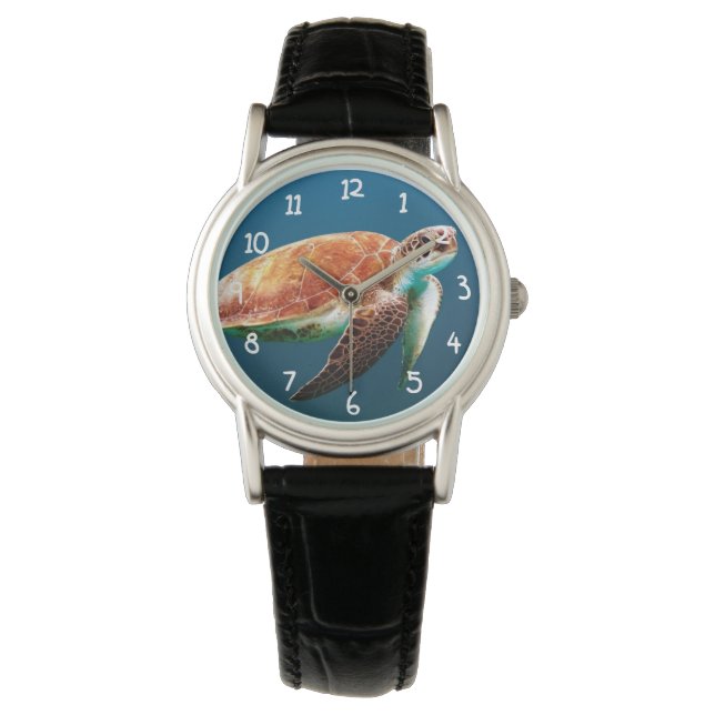 Zee Turtle Horloge (Voorkant)