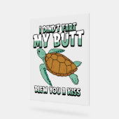 Zee Turtle Humorous Acryl Bord (Hoek)