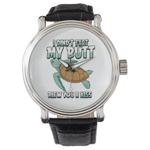 Zee Turtle Humorous Horloge