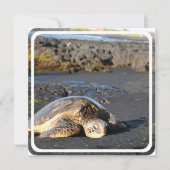 Zee Turtle Invitation Kaart (Voorkant)