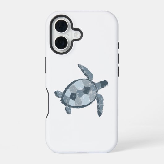 Zee Turtle iPhone Case 16 Hoesje (Achterkant)