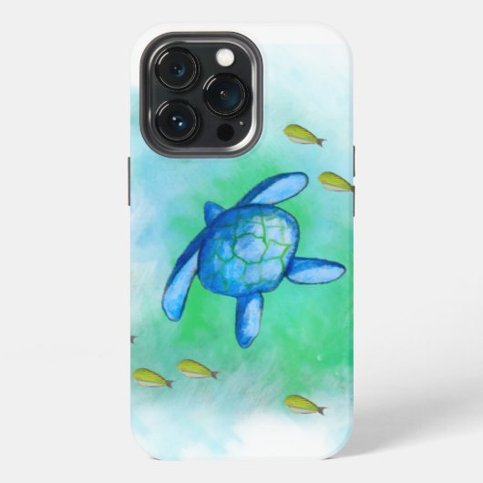 Zee Turtle iPhone Hoesje (Achterkant)
