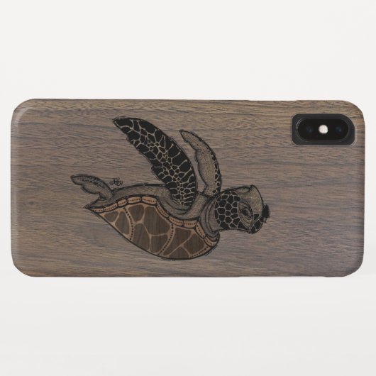 Zee Turtle iPhone/iPad/Samsung Hoesje (Achterkant (horizontaal))