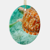 Zee Turtle Keramisch Ornament (Rechts)