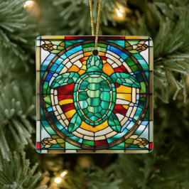 Zee Turtle Keramisch Ornament