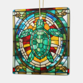 Zee Turtle Keramisch Ornament (Links)