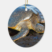 Zee Turtle Keramisch Ornament (Links)