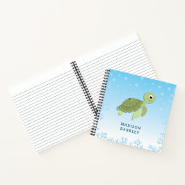 Zee Turtle Kind Cute Ocean Animal Notitieboek