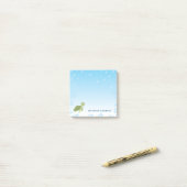 Zee Turtle Kind Cute Ocean Animal Post-it® Notes (Op bureau)