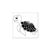 Zee Turtle Kind Cute Ocean Animals Rubberstempel (Afrduk)