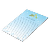 Zee Turtle Kind Cute Ocean Briefpapier Notepad Notitieblok (Schuin)