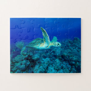 Zee Turtle Kinder Jigzaag Puzzle Legpuzzel