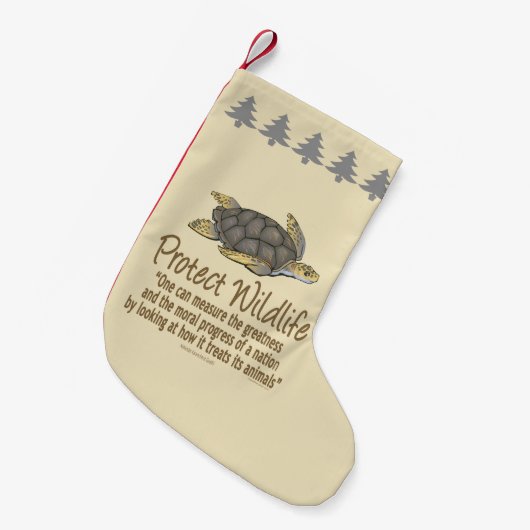 Zee Turtle Kleine Kerstsok (Voorkant (Hangend))