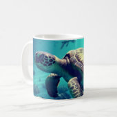 Zee Turtle Koffiemok (Voorkant links)