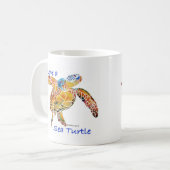 Zee Turtle Koffiemok (Voorkant links)