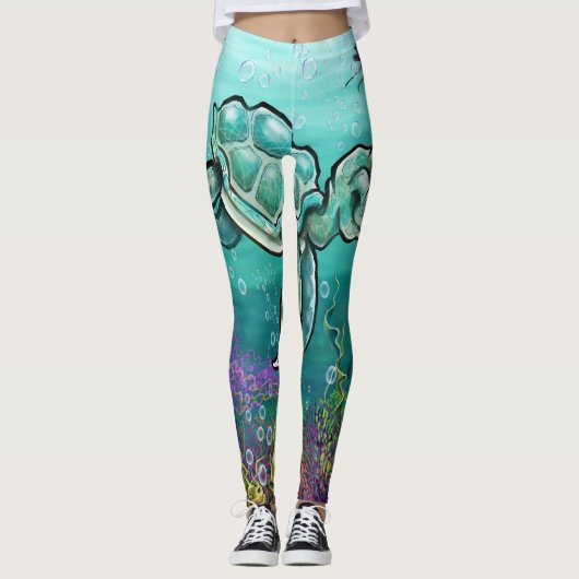 Zee Turtle Leggings (Voorkant)