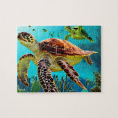 Zee Turtle Legpuzzel (Horizontaal)